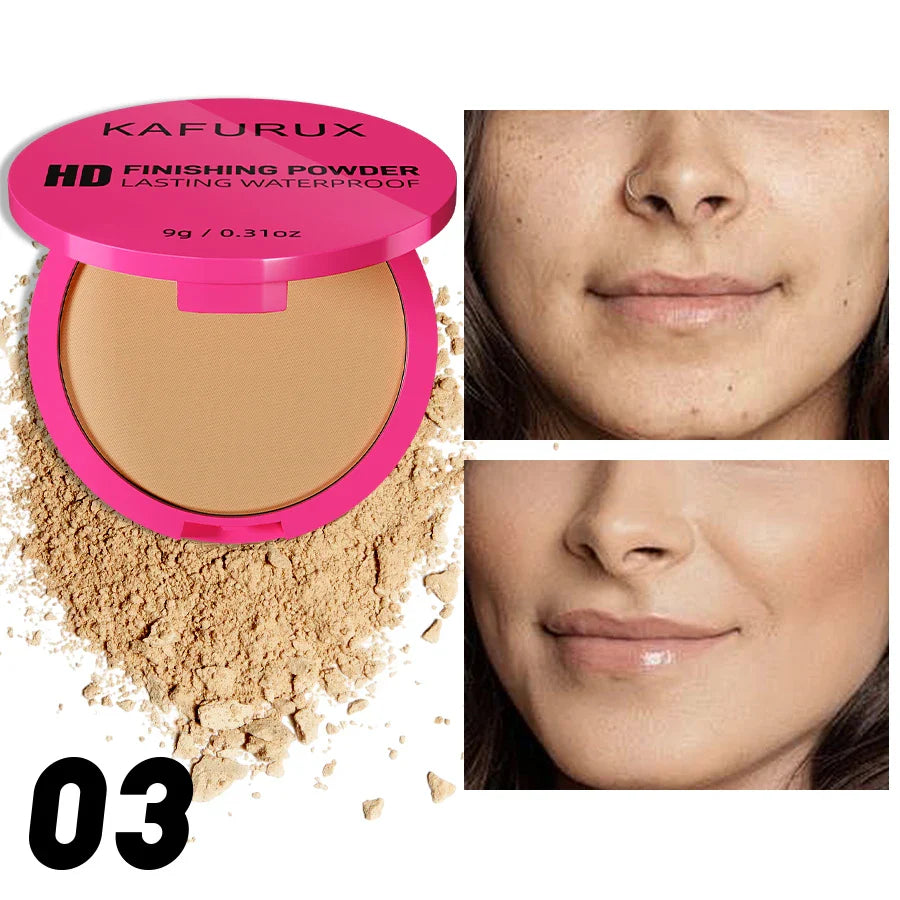 4 Color Oil Control Matte Face Powder Long Lasting Flawless Setting 1PC Powder Face Makeup Full Coverage Pressed Powder Gifts Beauty Trend Shop
