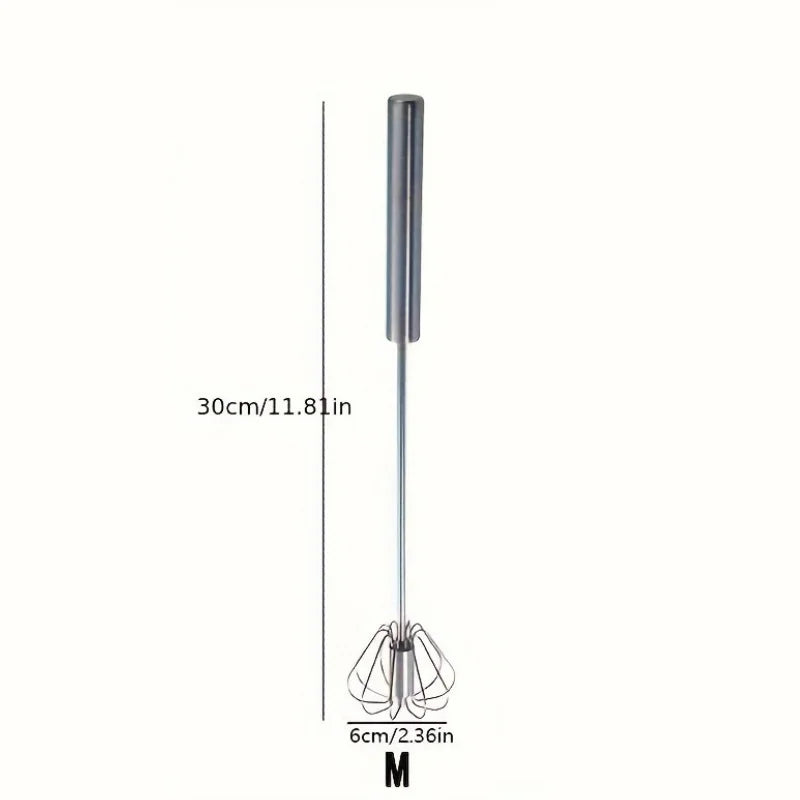 Stainless Steel Egg Beater Durable Semi-Automatic Mixer for Effortless Egg Cream Mixing Stirring and Beating for Kitchen Baking Beauty World Shop