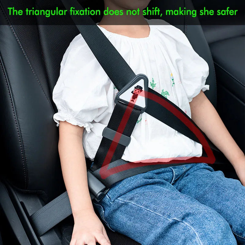 Car Child Safety Belt, Prevents Movement, Adjustable Fastener, Safe and Comfortable, Anti-Neck-Strangling Seat, Simple and Convenient Limiter Beauty World Shop