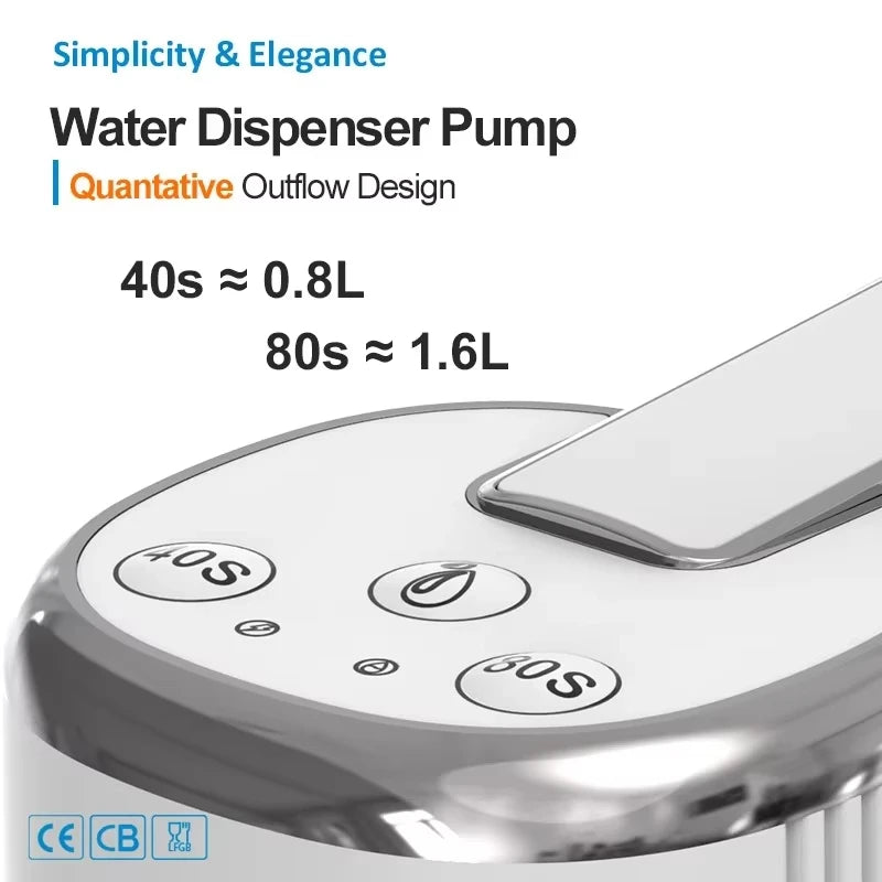 Electric Water Pump Bucket Water Suction Device Water Intake Device Household Office USB Outdoor Convenient Water Dispenser Beauty World Shop