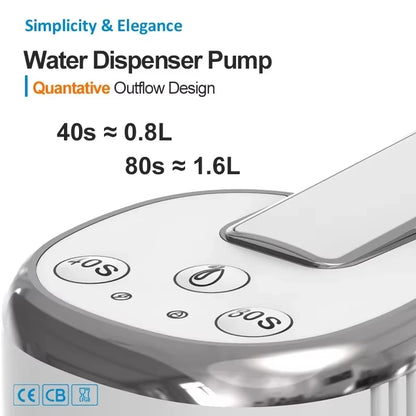 Electric Water Pump Bucket Water Suction Device Water Intake Device Household Office USB Outdoor Convenient Water Dispenser Beauty World Shop
