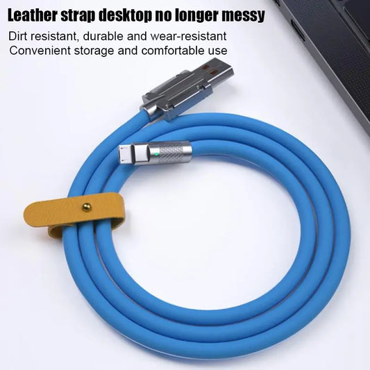 120W 6A TypeC Super Fast Charge Liquid Silicone Cable Quick Charge USB Cable For Xiaomi Huawei Samsung Pixel USB Bold Data Line Beauty World Shop