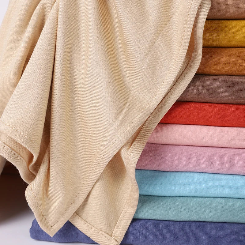 Premium Jersey Instant Hijab Good Stitch Stretchy Jersey Scarf Malaysia Wraps Plain Muslim Turban Headband Shawls Supplier Beauty World Shop