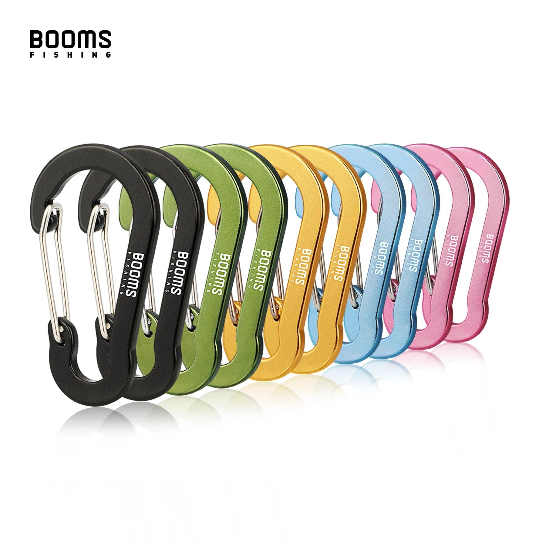 Booms Fishing CC1 Steel Small Carabiner Clips Outdoor Camping  Multi Tool  Fishing Acessories 6pcs Beauty World Shop