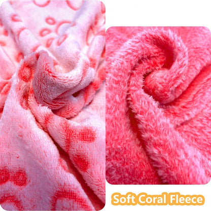 1pcs Ultra-Soft Paw Print Dog Blankets - Machine Washable, Cozy Pet Pillow Pads for Indoor & Outdoor Use - Ideal for Small to La Beauty World Shop