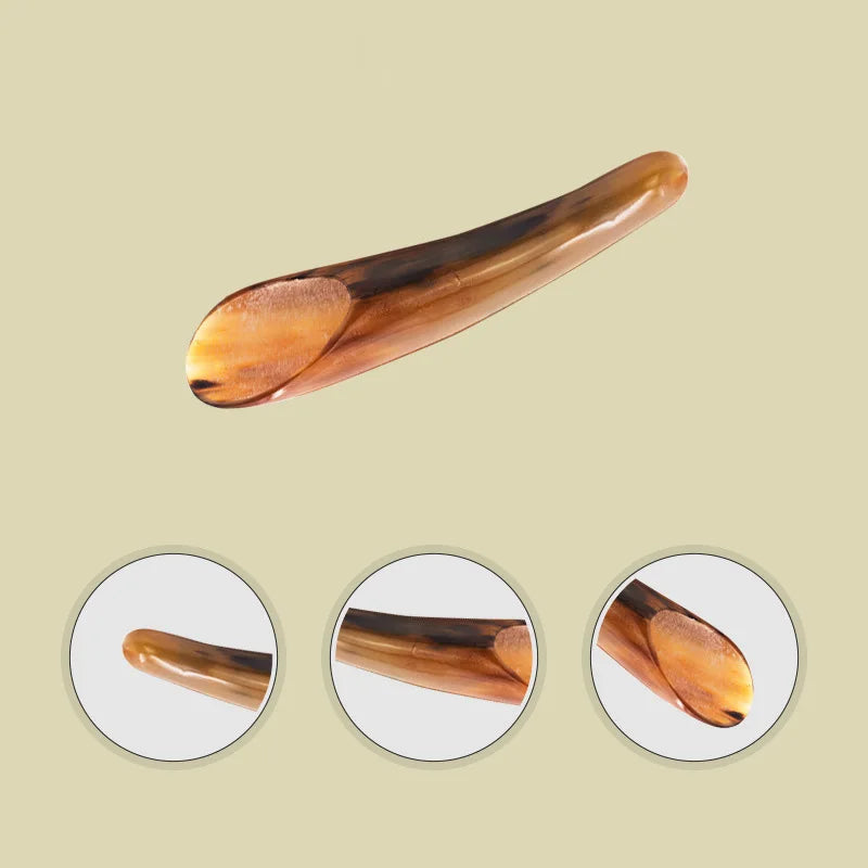Natural Buffalo Horn No Stress Massage Tool SPA Therapy Massager Scraping Board Beauty World Shop
