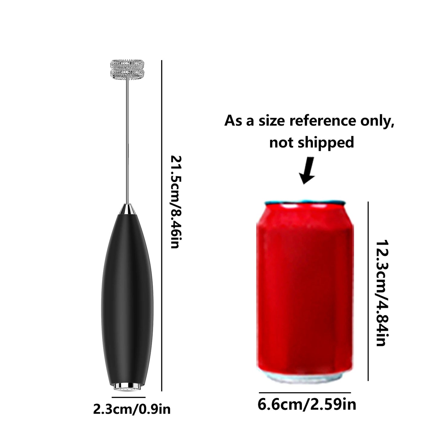 Kitchen Powerful Milk Frother Wand Handheld Battery Operated Drink Mixer for Coffee, Lattes, Cappuccino, Matcha Gift Idea Beauty World Shop