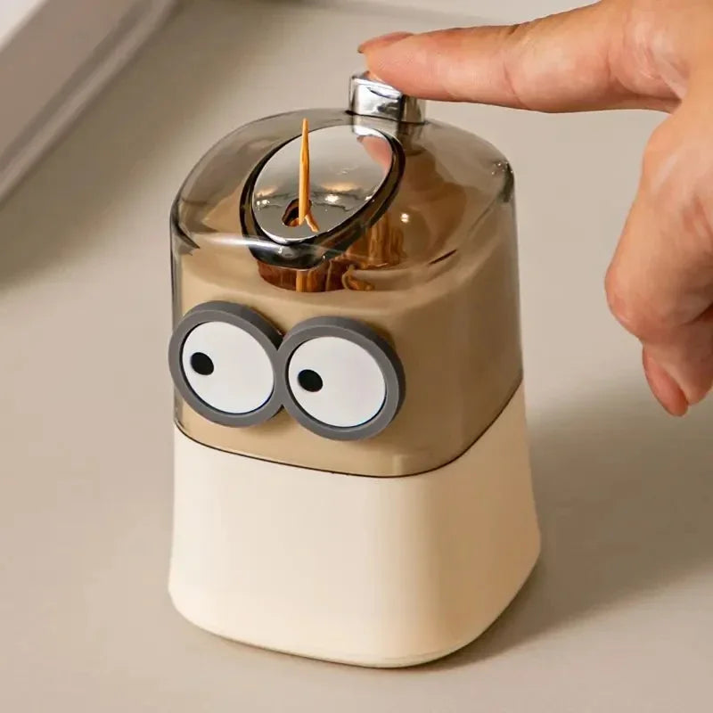 Creative Toothpick Storage Box Automatic Pop-up Toothpick Box Home Living Room Dining Room Push-type Toothpick Holder Beauty World Shop