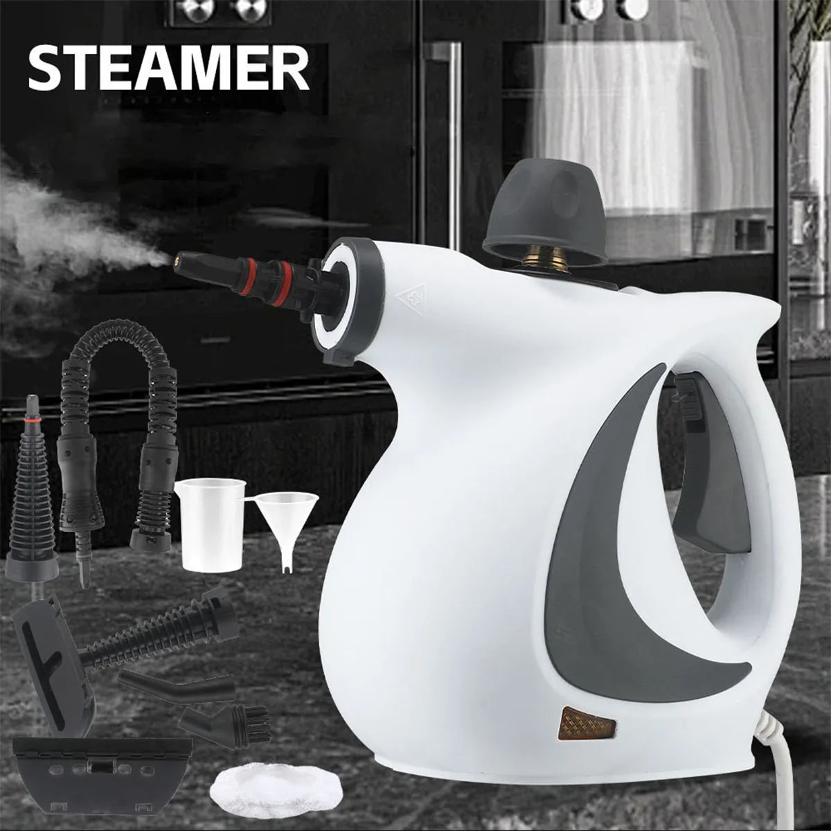 Pressurized Handheld Steam Cleaner for Home - Portable Multi-purpose High Pressure Deep Multi-surface Cleaning Steamer Machine Beauty World Shop