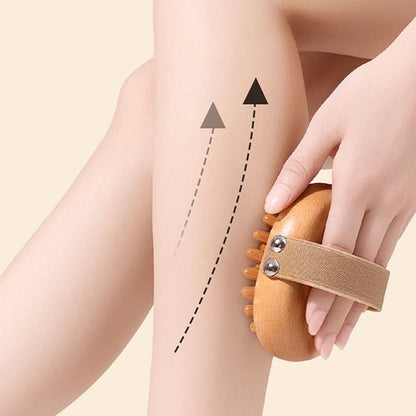 Body Anti Cellulite Brush Soothing Wooden Essential Oil Spa Air Cushion Massage Hair Comb Scalp Massage Brush Body Massager Beauty World Shop