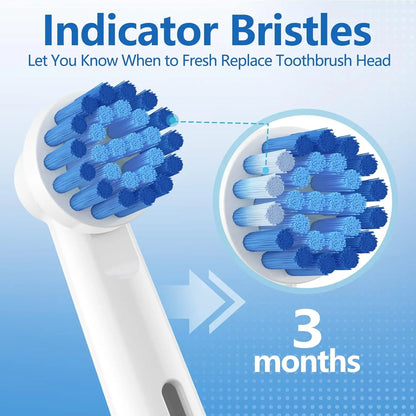 4/8/12/16/20 Pack Sensitive Gum Care Soft Bristle Replacement Brush Heads Compatible with Oral b Braun Electric Toothbrush Beauty World Shop