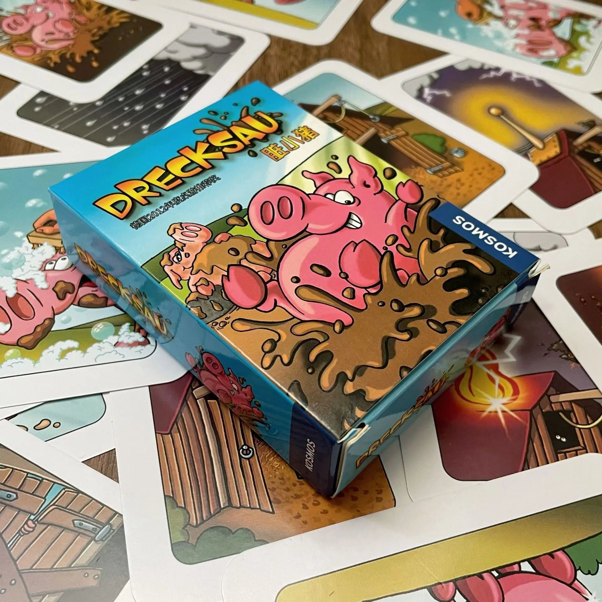 Hot board games Chicken Chiu Chiu Board Game Drecksau Black Sheep Piou Piou Party Cards Game Intellectual Toys Gifts Beauty World Shop