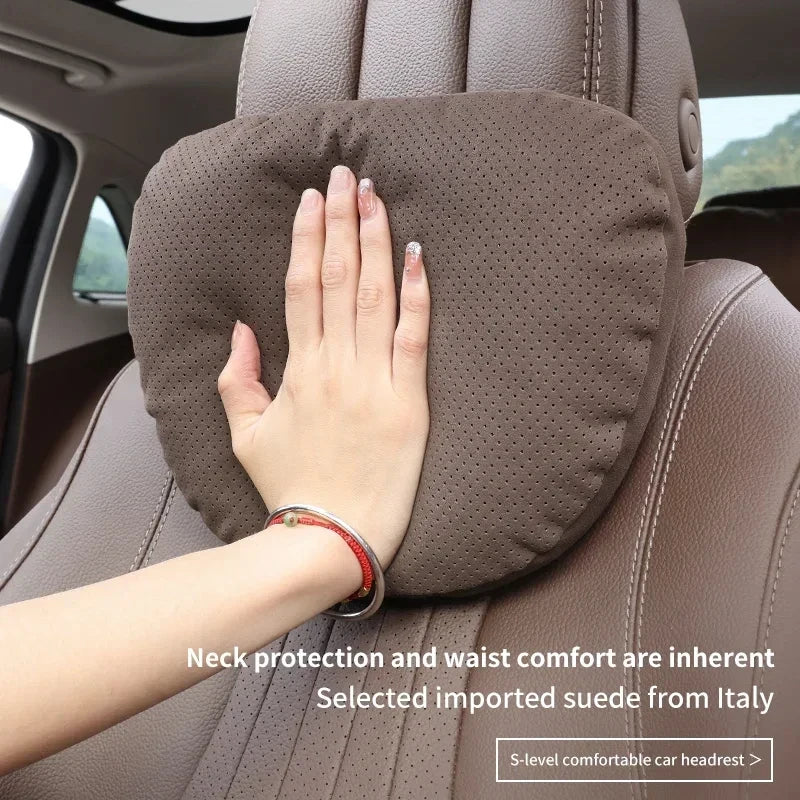 Car Headrest Neck Support Seat / Maybach Design S Class Soft Universal Adjustable Car Pillow Neck Rest Cushion High Quality Beauty World Shop