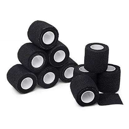 Wholesale Black Tape Tattoo Handle Bandage Anti-slip Athletic Nonwoven Waterproof Disposable Self-adhesive Elastic Bandage Beauty Trend Shop