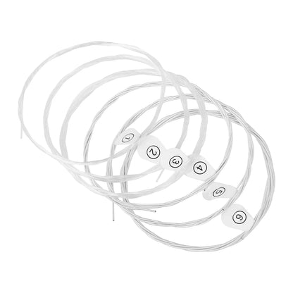 6 Pcs Strings Classical Guitar Strings Black Clear Nylon Guitarra Strings Sliver Plated Copper Wound String Guitar Accessories Beauty World Shop