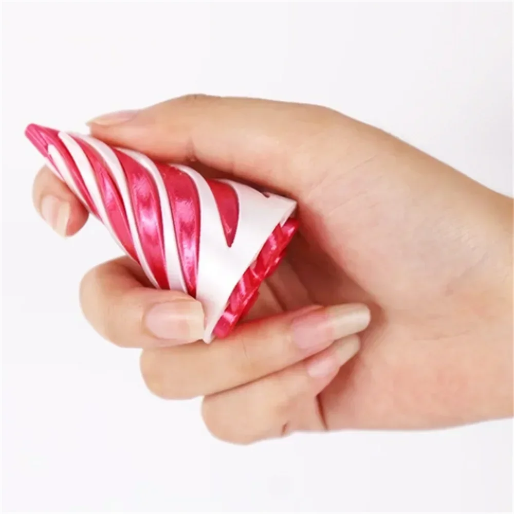 3D Printed Spiral Cone Toy Impossible Pyramid Passthrough Sculpture Pass Through Pyramid Toy Mini Vortex Thread Illusion Beauty World Shop