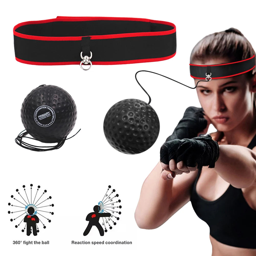 Boxing Training Ball Ultimate Reflex Ball Improve Speed with Adjustable Headband Kids Boxing Equipment Great for Reflex Accuracy Beauty World Shop