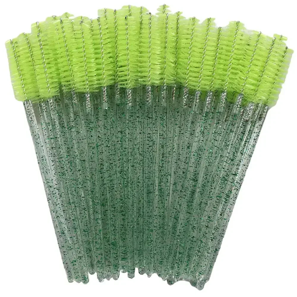 Disposable Crystal Eyelashes Brush Comb 50Pcs Eye Lashes Extension Mascara Wands Makeup Professional Makeup Beauty Tool Beauty World Shop