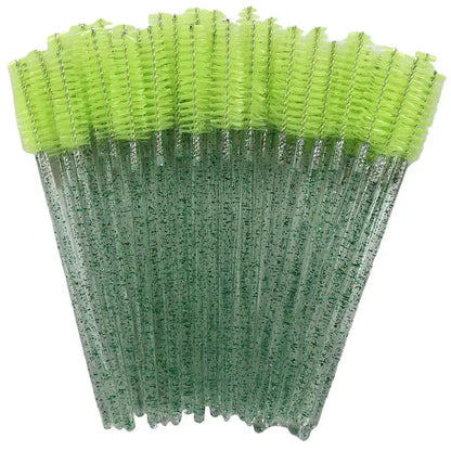 Disposable Crystal Eyelashes Brush Comb 50Pcs Eye Lashes Extension Mascara Wands Makeup Professional Makeup Beauty Tool Beauty World Shop