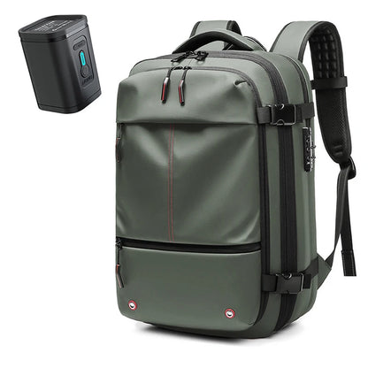 Travel Men 17 Inch Laptop Backpack Vacuum Compression Backpack Business Large Capacity School Backpack Expand Outdoor Backpack Beauty World Shop