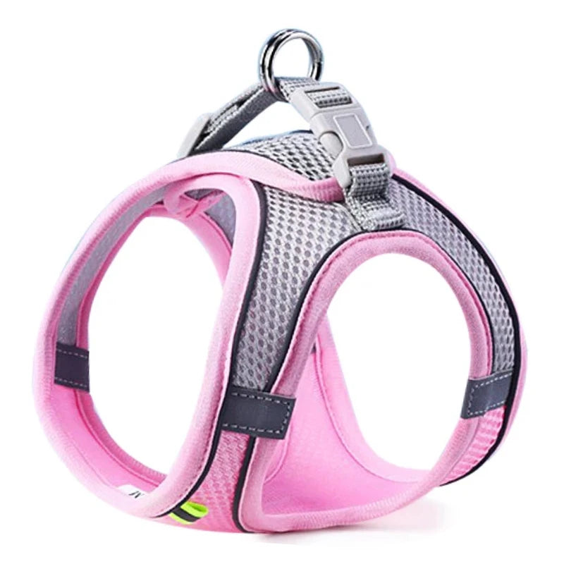 Cat Dog Harness Vest Chest Rope Set Reflective Breathable Adjustable Pet Harness for Small Medium Dogs Outdoor Walking Beauty World Shop