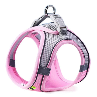 Cat Dog Harness Vest Chest Rope Set Reflective Breathable Adjustable Pet Harness for Small Medium Dogs Outdoor Walking Beauty World Shop