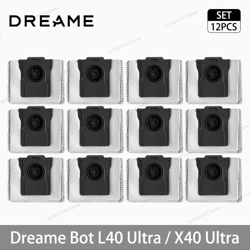 Dreame L40 Ultra / X40 Ultra Vacuum Cleaner Replacement Accessories Main Side Brush HEPA Filter Mop Cloths Dust Bag Spare Parts Beauty World Shop
