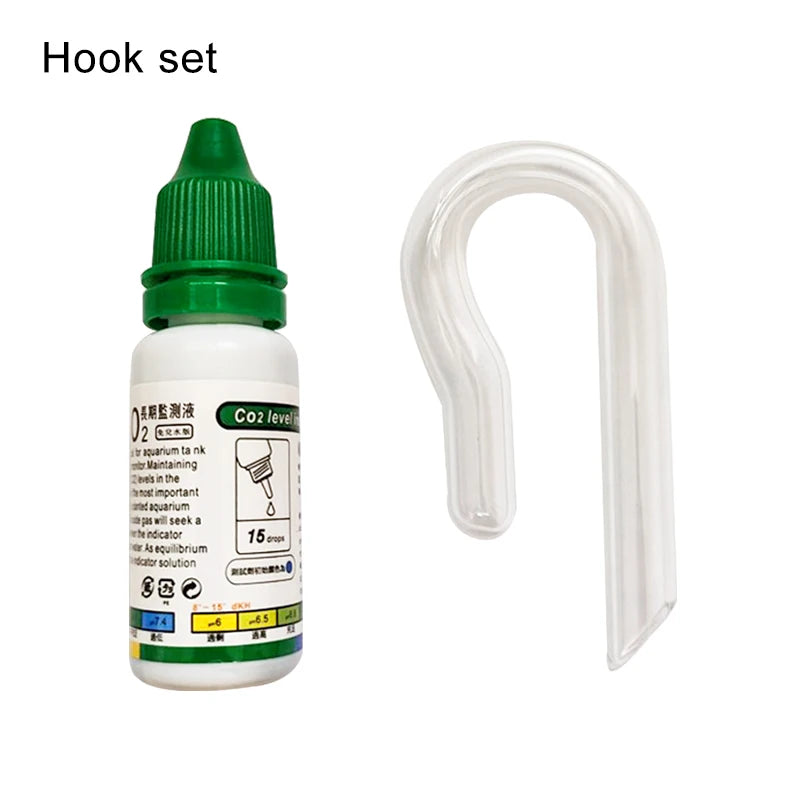 Aquarium CO2 Indicator Solution Monitor Plants Grass CO2 System Concentration Fish Tank Glass Liquid Tester Fluid Drop Checker Beauty World Shop