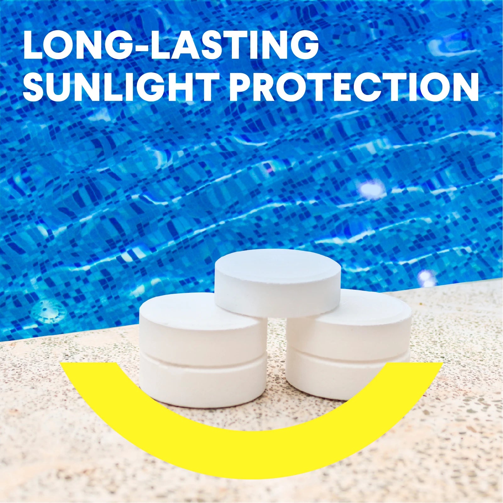 PROFELIZ Chlorine Tablets 3 Inch for Swimming Pools, Kills Bacteria and Stops Algae, Slow Dissolving,Pool Chlorine Tablets,4lbs Beauty World Shop
