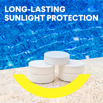 PROFELIZ Chlorine Tablets 3 Inch for Swimming Pools, Kills Bacteria and Stops Algae, Slow Dissolving,Pool Chlorine Tablets,4lbs Beauty World Shop