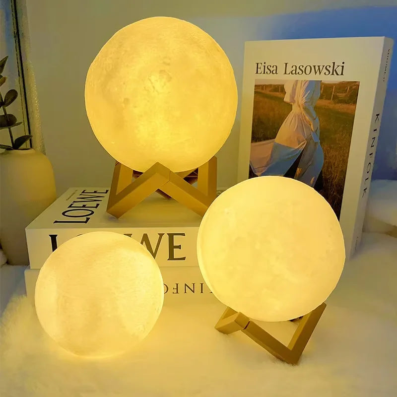 Book Light LED Moon Light Galaxy Light, Moon Night Light, Girl, Boy, Child Birthday Gift, Bedroom Decoration Indoor lighting Beauty World Shop