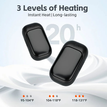Portable Material Twin Warm Hand Treasure 2-in-1 Double Warmth Triple Adjustable Single/Two Piece for Winter Warmth Beauty World Shop