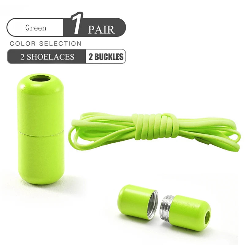 Elastic No Tie Shoelaces Semicircle Shoe Laces For Kids and Adult Sneakers Shoelace Quick Lazy Metal Lock Laces Shoe Strings Beauty World Shop