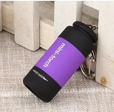 Led micro pocket flashlight portable USB rechargeable keychain flashlight waterproof home Outdoor Hiking Camping flashlight Beauty World Shop