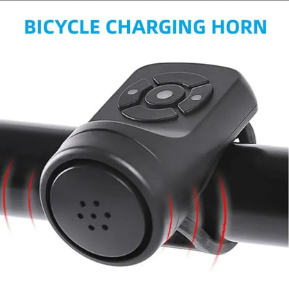 Bicycle Electric Bell Bike USB Charging Horn MTB Mountain Bike Warning Safety Ring Waterproof Bell Cycling Accessories Beauty World Shop