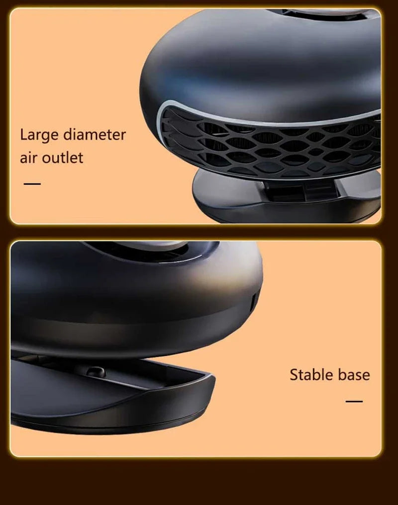 12v/24v Car Heater Heating Cooling Dual-purpose Low Power 360°rotation Defrost Defogger Fast Heating Foldable Stand 2026