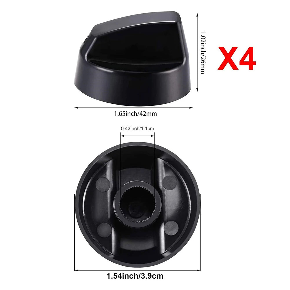 Control Knobs With Adapters Versatile Control Knobs Set Knobs & 12 PCS Adapters For Stoves & Ovens Control Knob Beauty World Shop