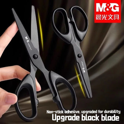 Black Blade Scissors, Sharp Multi-Color Household & Office Small Scissors, Paper Cutting Stationery for Handmade Crafts DIY Beauty World Shop