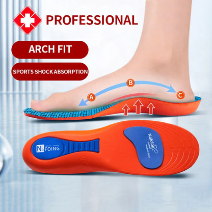 Sport Orthopedic Insoles for Feet Men Women EVA Breathable Shock Absorption Shoes Insole for Running Basketball Sport Care Pads Beauty World Shop