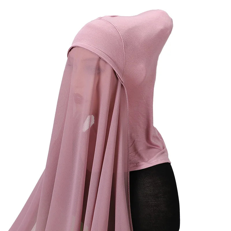 Full Cover Inner Muslim Chiffon Hijab Instant Scarf Islamic Cap Head Wear Caps Underscarf Bone Bonnet Headcover Beauty World Shop