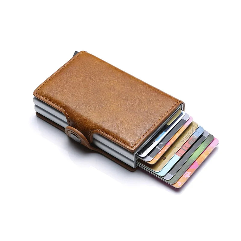 Anti Rfid Carbon Fiber Credit Card Holder Mens 14 Bank Cardholder Case Wallet Metal Minimalist Wallet Money Bag Male Purses Beauty World Shop