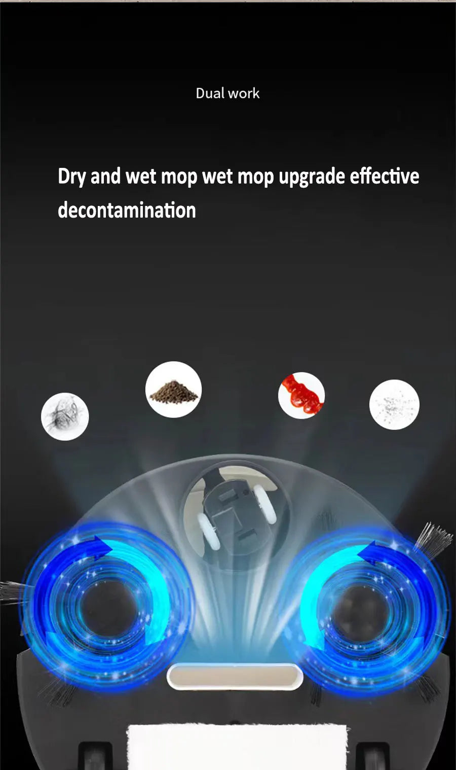 NEW USB Sweeping Robot Vacuum Cleaner Mopping 3 In 1 Smart Wireless 1500Pa Dragging Cleaning Sweep Floor for Home Office Beauty World Shop