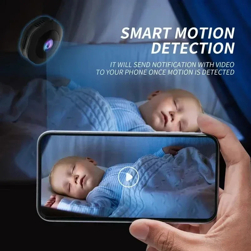 New 4K HD Mini Wireless Camera Portable Cam Night Vision Camcorder WiFi Remote Monitor Video Voice Recorder Security Camera Beauty World Shop