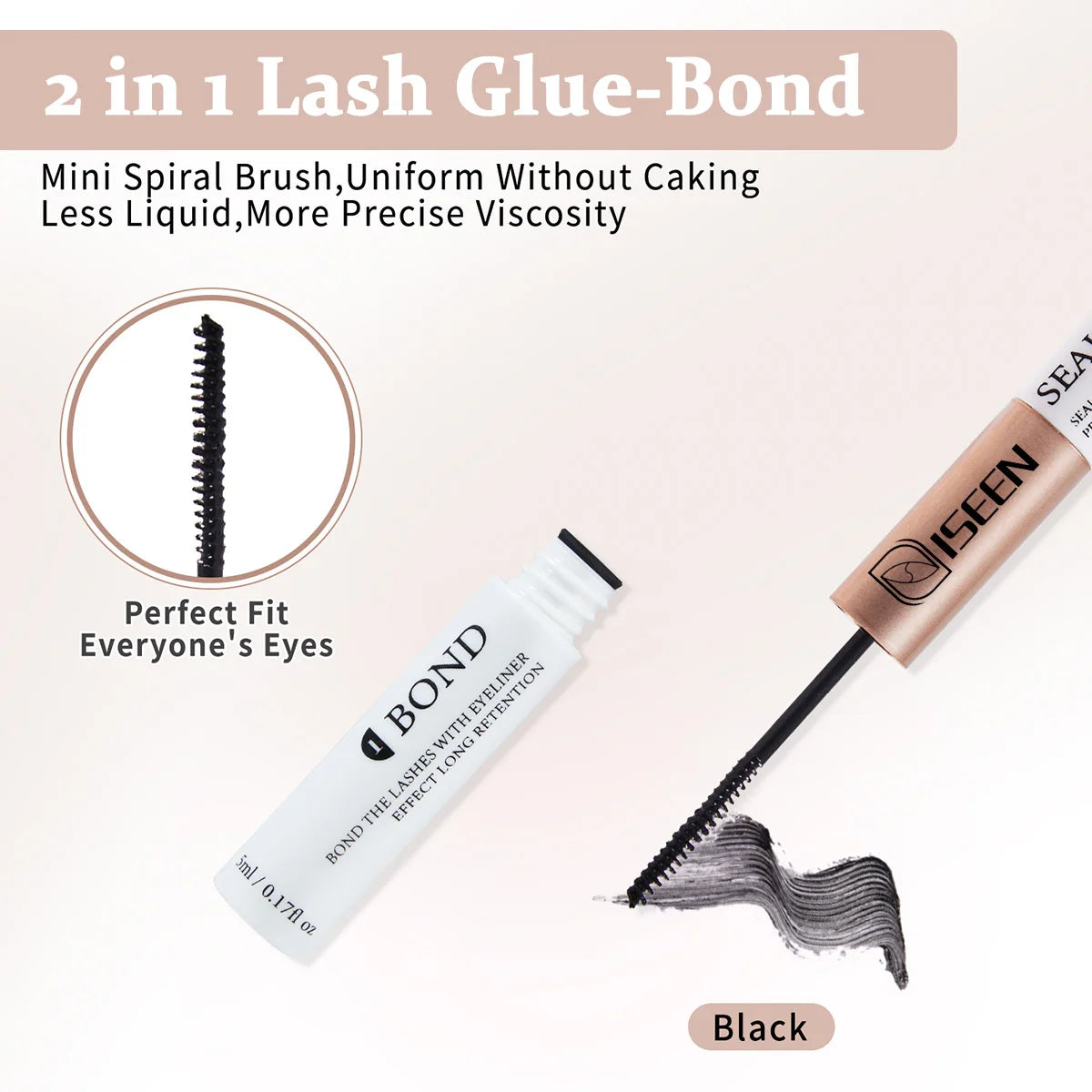 ISEEN DIY Eyelash Extension Kit Cluster Mix Eyelashes Full Set Lashes Kit with Lash Bond & Seal and Eyelash Tweezers and Brush Beauty World Shop