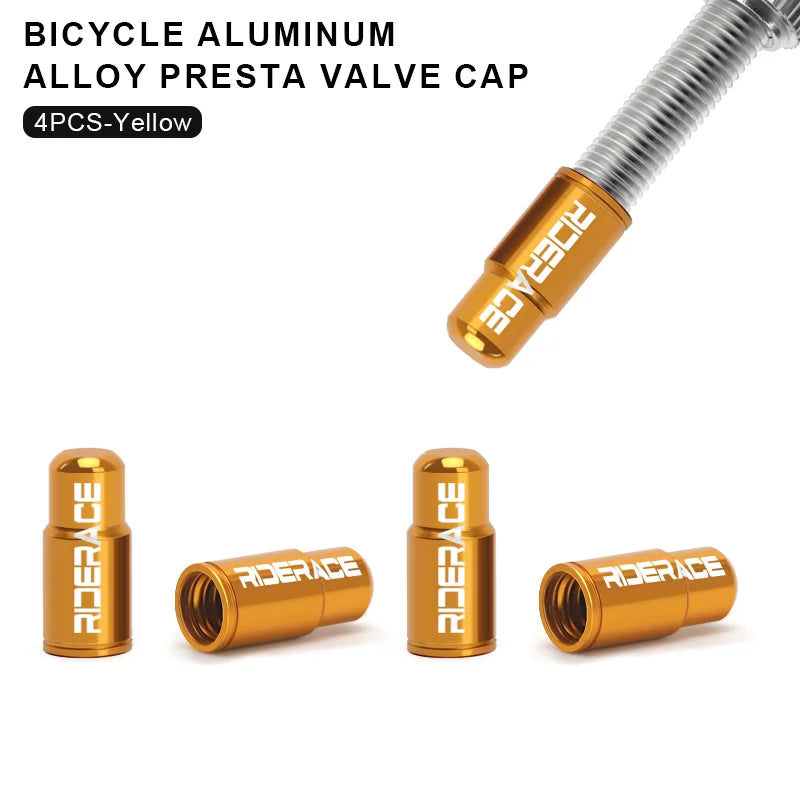 2/4/10Pcs Bicycle Tire Valve Cap Dustproof Lightweight Aluminum Alloy MTB Road Bike Tube Tyre Gas Nozzle Cover For FV Presta Beauty World Shop