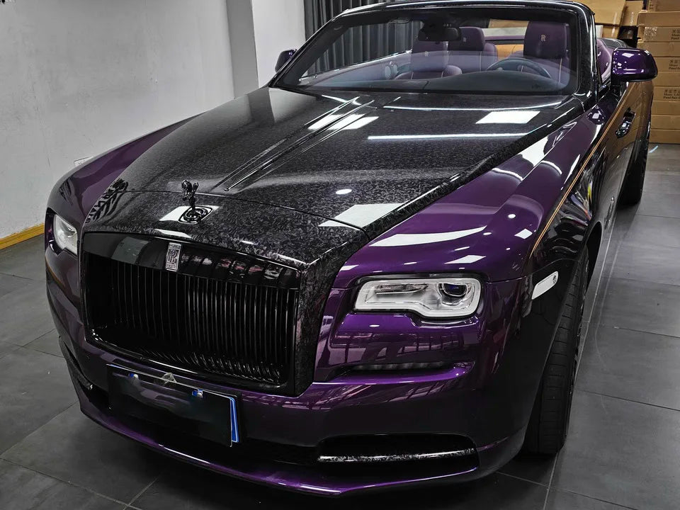 Glossy Laser Forged Carbon Fiber Vinyl Wrap Self Adhesive Car Sticker Waterproof Auto Glossy Vinyl Carbon Film for Car Decal Beauty World Shop