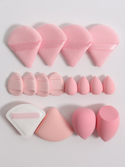Cat Powder Cotton Candy 16-Piece Set 2 Makeup Eggs & 4 Mini Makeup Eggs & 2 Cotton Candy Powder Puff & 4 Powder Puff & 4 Mini C Beauty World Shop