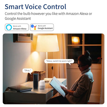 Tuya Smart WiFi LED Light Bulbs 220V 110V 10W 15W 20W E27 Alexa LED Lamp RGB Smart Life APP Google Assisatnt Voice Control Beauty World Shop