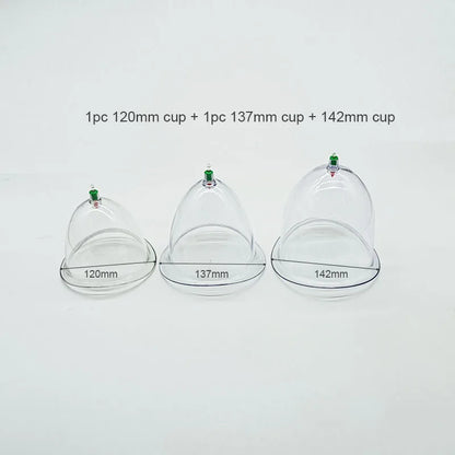 Big Size Vacuum Cupping Breast & Buttocks Enlargement Massager Suction Pump Machine Butt Lifting Device Back Massage Cans Beauty World Shop