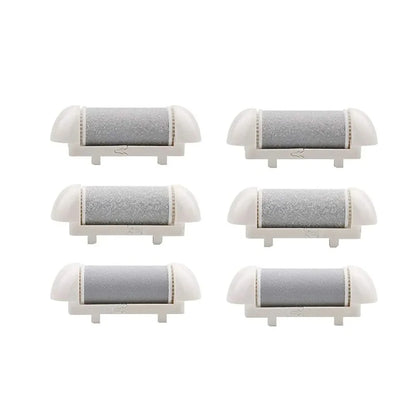 Black Foot Care Tool Heads, Hard Skin Remover, Refill Rollers for Cracked Heels Calluses and Dead Skin Removal, 6 Pcs Beauty World Shop